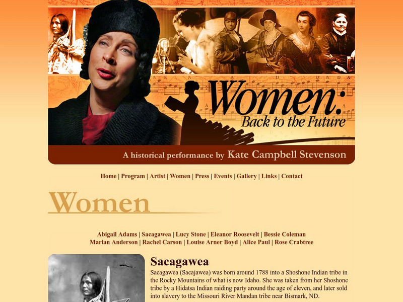 Women: Back to the Future: Sacagawea Activity