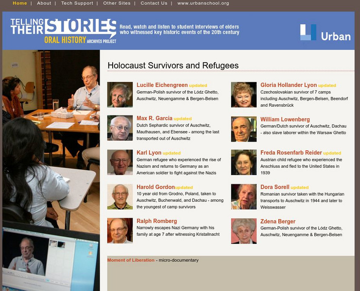Telling Their Stories: Oral Histories of the Holocaust Instructional Video Telling Their Stories: Oral Histories of the Holocaust Instructional Video