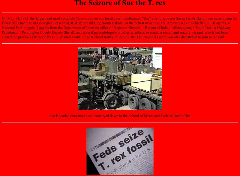 Pan Terra Inc.: The Seizure of Sue the T. Rex Article Pan Terra Inc.: The Seizure of Sue the T. Rex Article