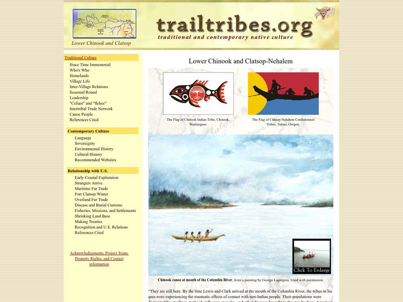 Trail Tribes: Lower Chinook and Clatsop Activity Trail Tribes: Lower Chinook and Clatsop Activity