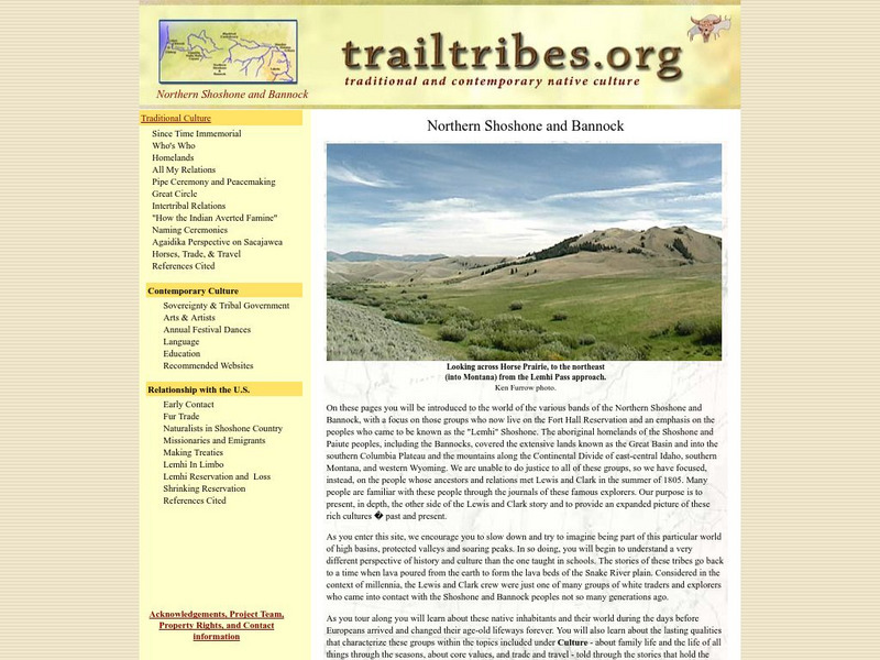 Trail tribes.org: Northern Shoshone and Bannock Website Trail tribes.org: Northern Shoshone and Bannock Website