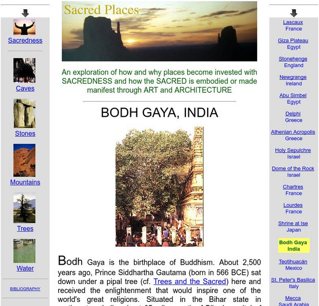 Sweetbriar College: Art History Resources: Sacred Places: Bodh Gaya, India Handout