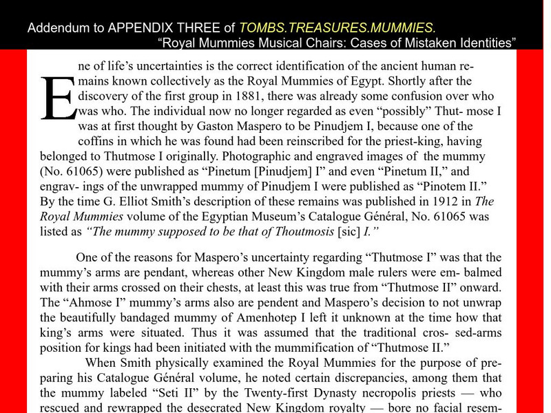 Kmt: A Modern Journal of Ancient Egypt: Royal Mummies Musical Chairs Handout Kmt: A Modern Journal of Ancient Egypt: Royal Mummies Musical Chairs Handout