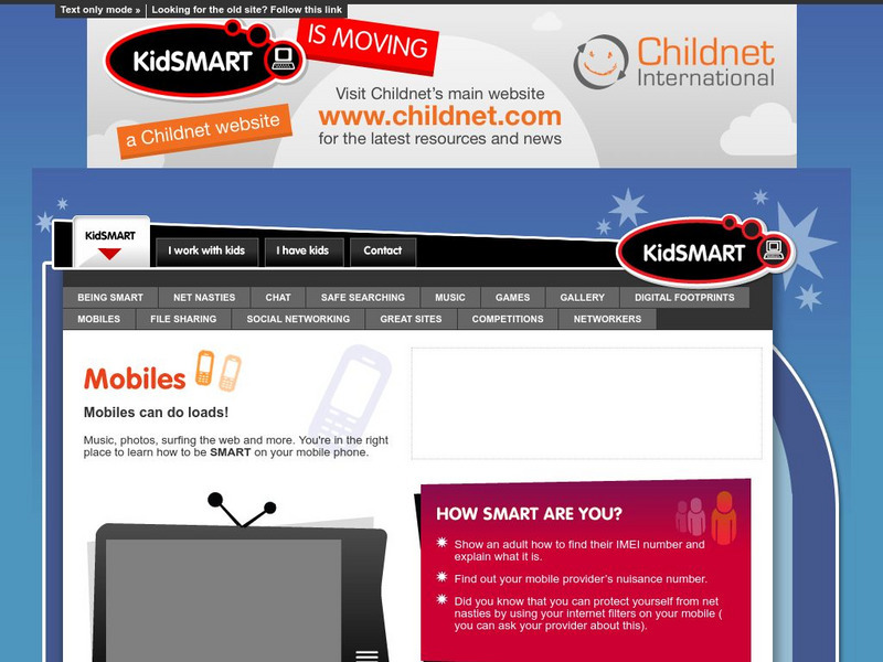 Kidsmart: Mobiles Website Kidsmart: Mobiles Website