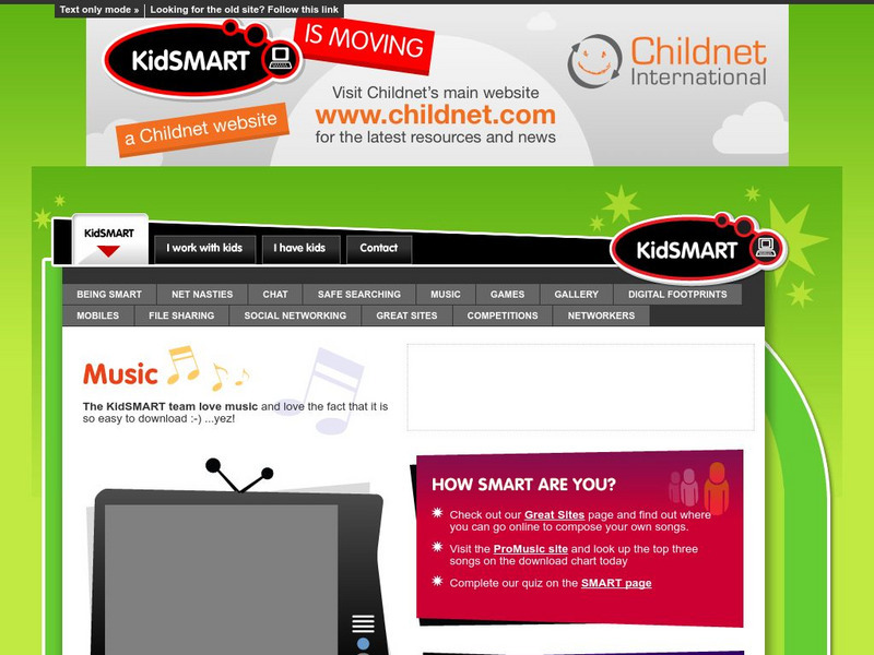 Kidsmart: Music Website Kidsmart: Music Website