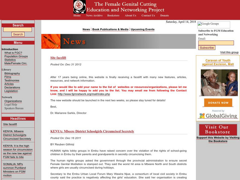 Female Genital Cutting Education and Networking Project Website Female Genital Cutting Education and Networking Project Website