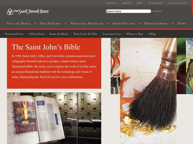 Saint John's University: The Saint John's Bible Website Saint John's University: The Saint John's Bible Website