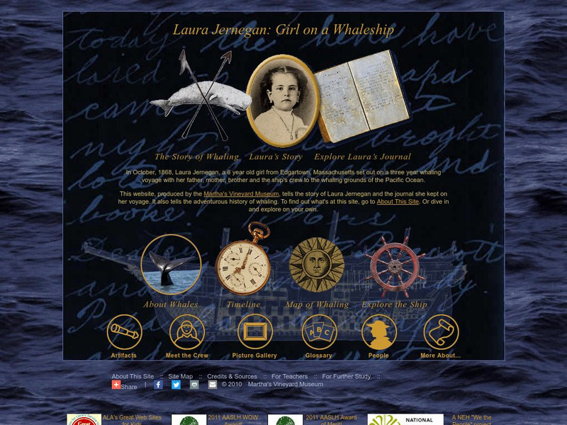 Martha's Vineyard Museum: Laura Jernegan: Girl on a Whaleship Website