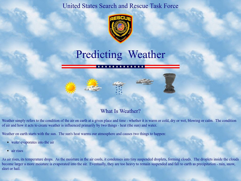 U.s. Search and Rescue Task Force: Predicting Weather Website U.s. Search and Rescue Task Force: Predicting Weather Website