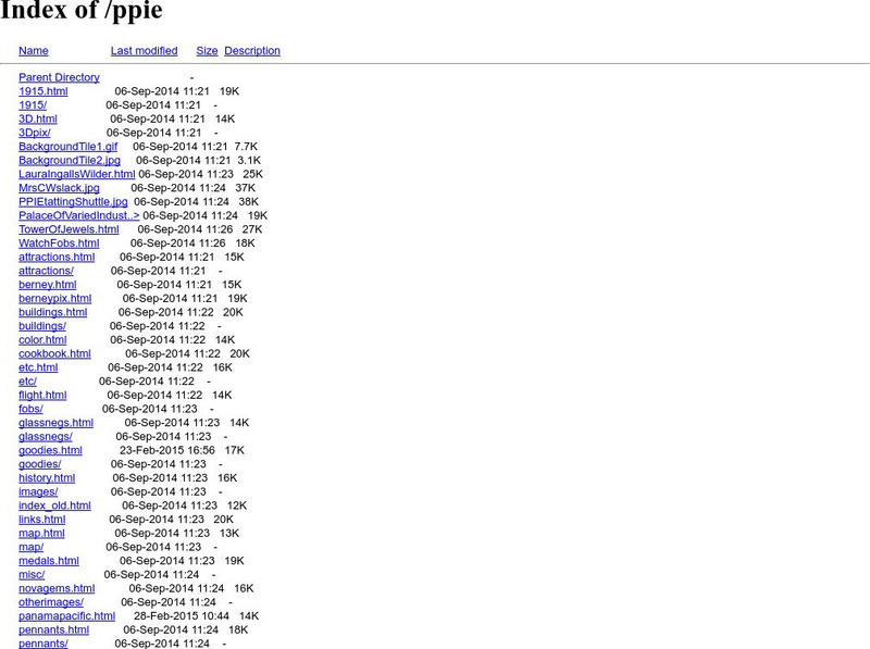 San Francisco Memories: The Panama Pacific International Exposition Handout