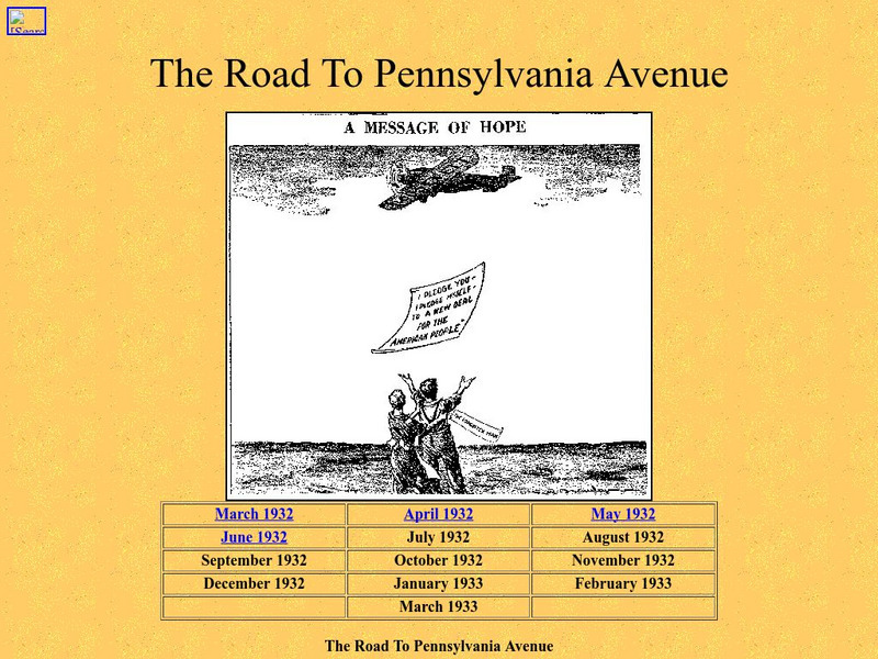 Fdr Cartoon Archive: The Road to Pennsylvania Avenue Primary Fdr Cartoon Archive: The Road to Pennsylvania Avenue Primary