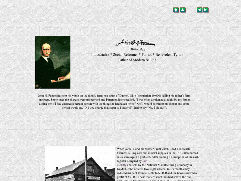 Ncr: Patterson, John H. Handout