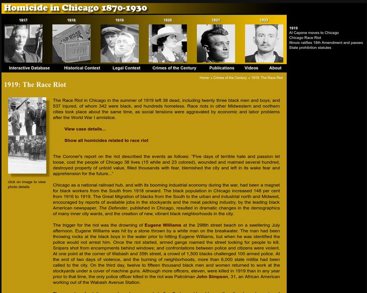 Homicide in Chicago : 1919: The Race Riot Website
