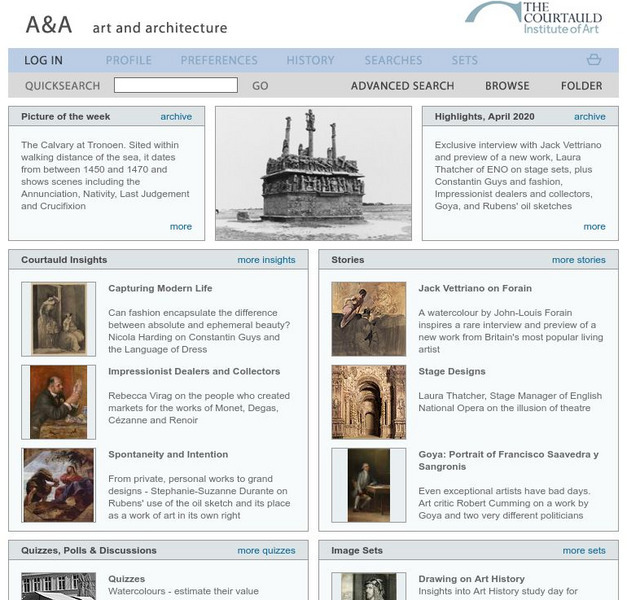 The Courtald Institute of Art: Art and Architecture Website