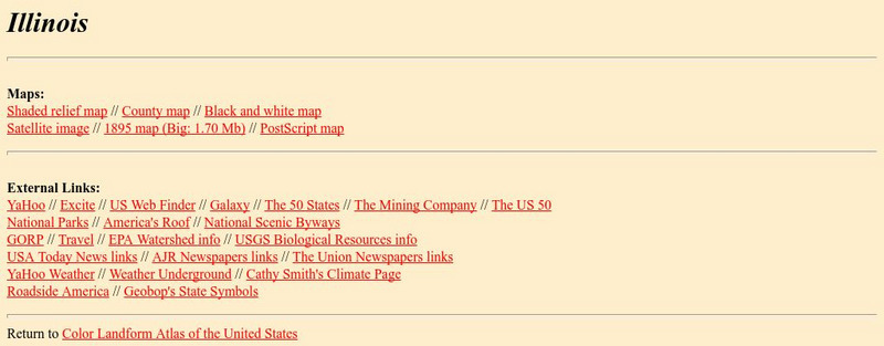The Johns Hopkins University: Illinois Maps Handout