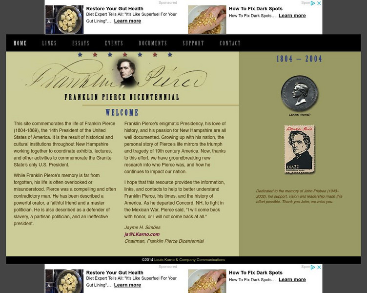 Franklin Pierce Bicentennial: Franklin Pierce Website Franklin Pierce Bicentennial: Franklin Pierce Website