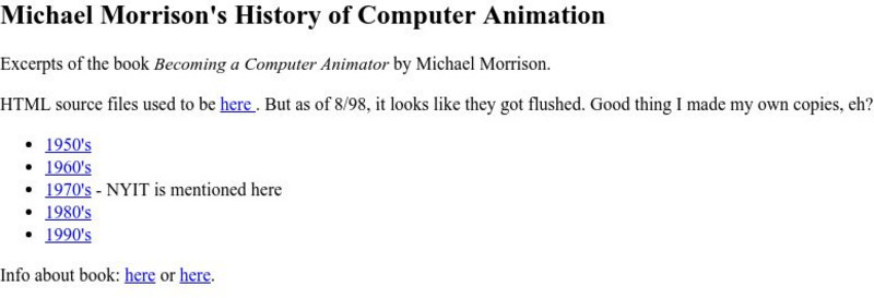 Carnegie Mellon: Michael Morrison's History of Computer Animation eBook Carnegie Mellon: Michael Morrison's History of Computer Animation eBook