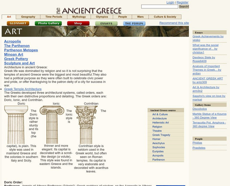 University Press: Architecture in Ancient Greece Handout University Press: Architecture in Ancient Greece Handout