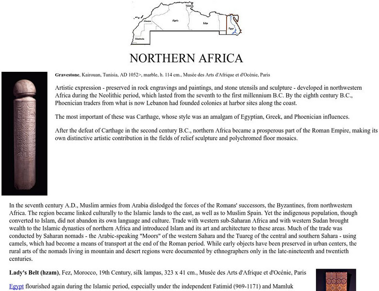 Guggenheim Museum: Africa: Northern Africa Handout Guggenheim Museum: Africa: Northern Africa Handout