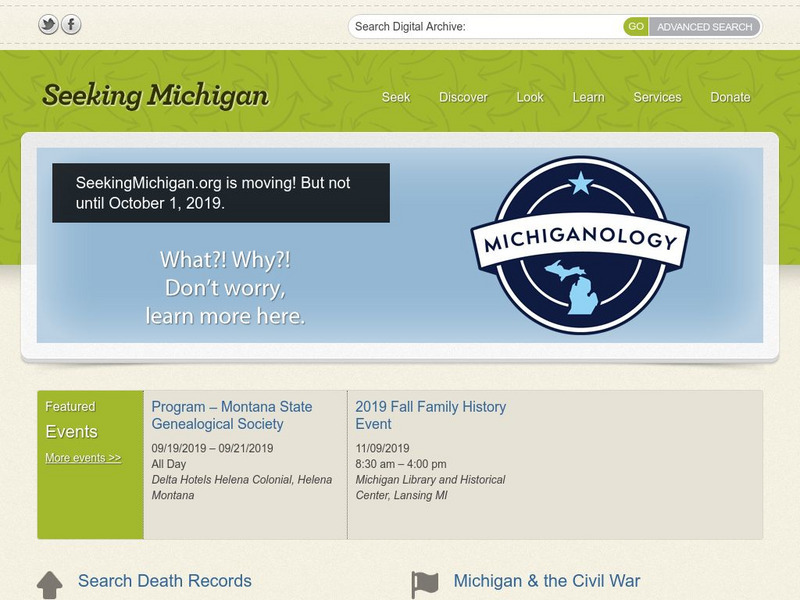 Seeking Michigan Website Seeking Michigan Website