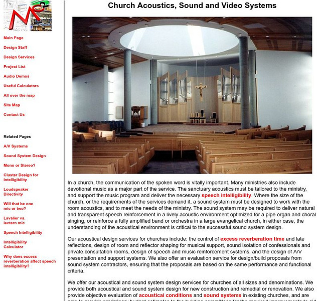 Mc Squared: Church Acoustics and Sound Systems Website Mc Squared: Church Acoustics and Sound Systems Website