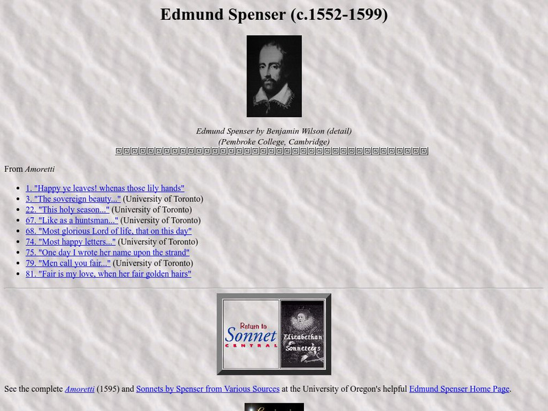 Sonnet Central: Edmund Spenser eBook Sonnet Central: Edmund Spenser eBook