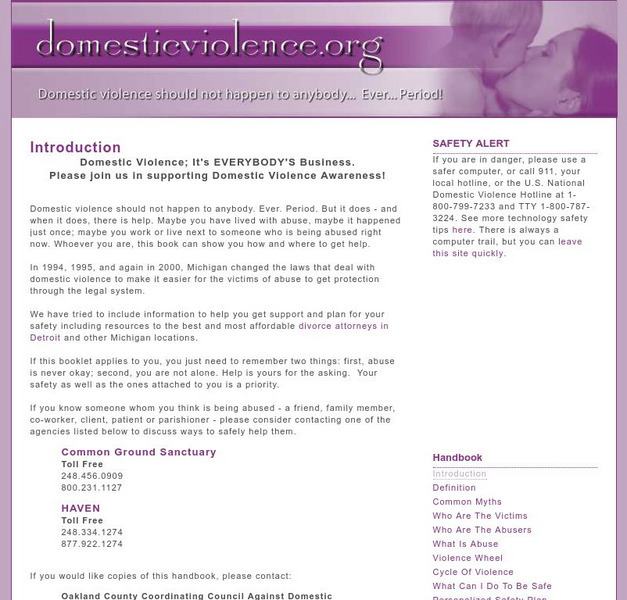 Domestic Violence Website Domestic Violence Website