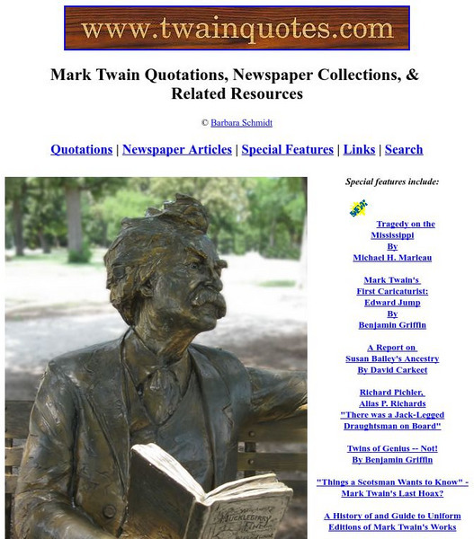 Twainquotes.com:mark Twain Quotes and Newspaper Articles Activity Twainquotes.com:mark Twain Quotes and Newspaper Articles Activity