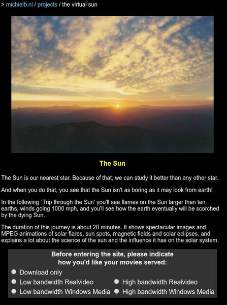 The Virtual Sun Website The Virtual Sun Website