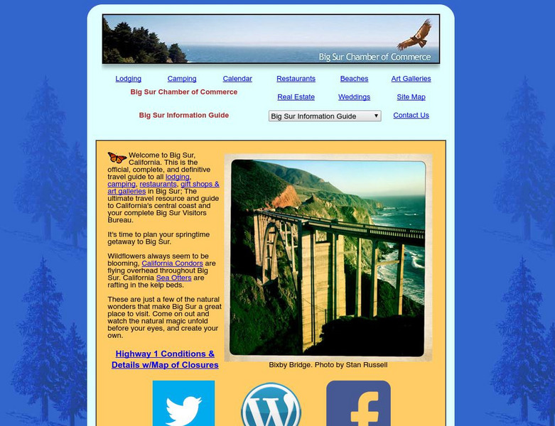 Big Sur Chamber of Commerce: Big Sur Guide Website Big Sur Chamber of Commerce: Big Sur Guide Website
