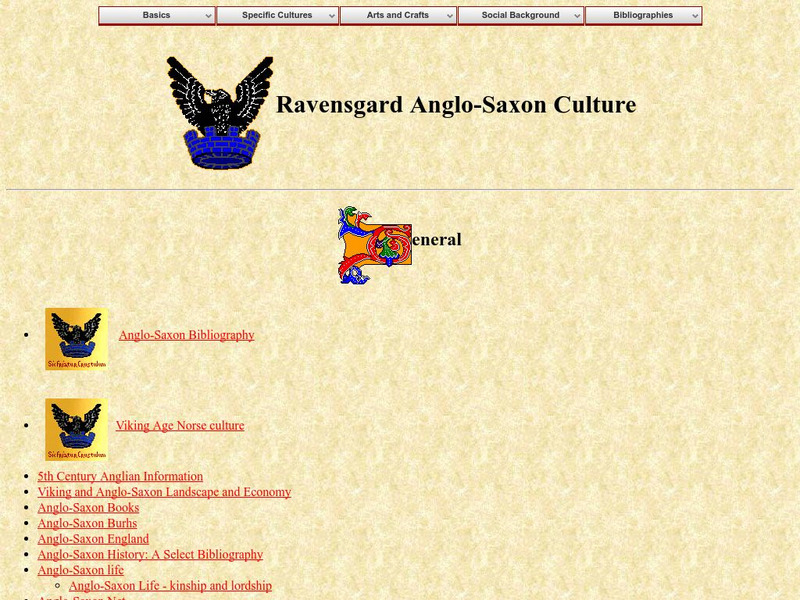 Ravensgard: Anglo Saxon Culture Literature Handout