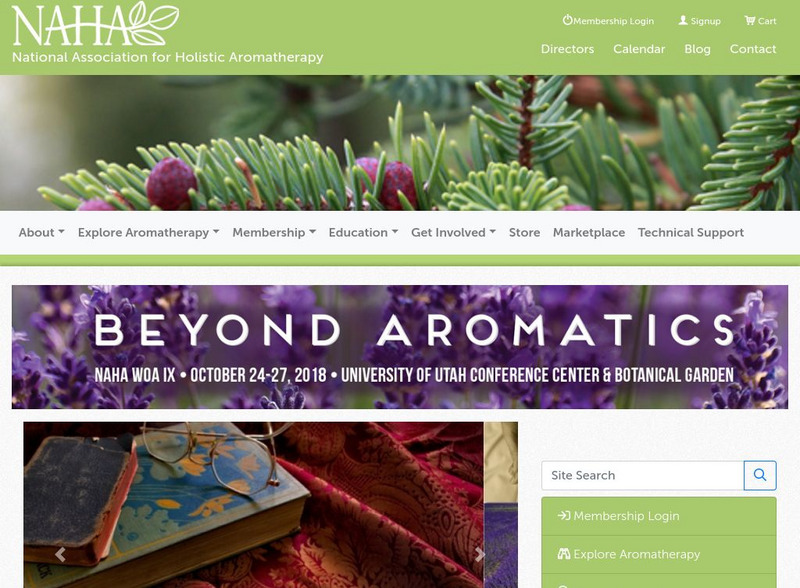 National Association for Holistic Aromatherapy Website National Association for Holistic Aromatherapy Website