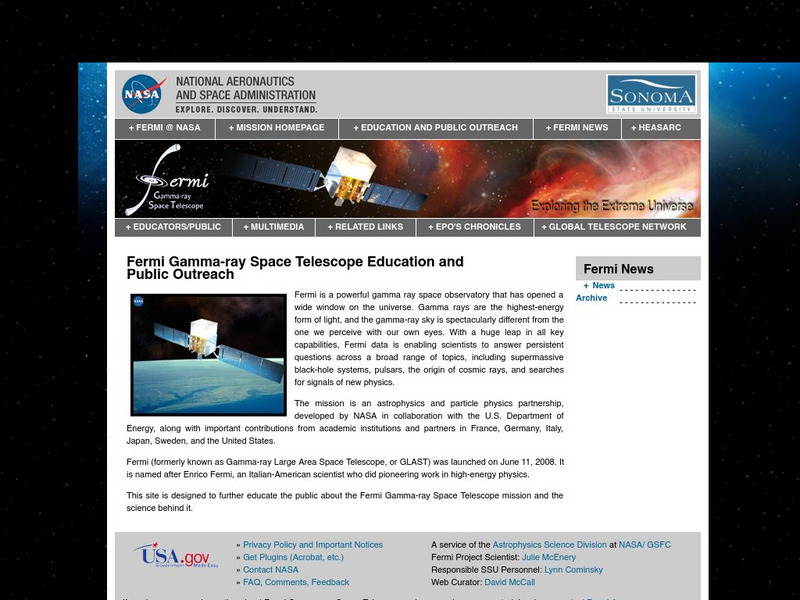 The Gamma Ray Large Area Space Telescope (Glast) Website The Gamma Ray Large Area Space Telescope (Glast) Website