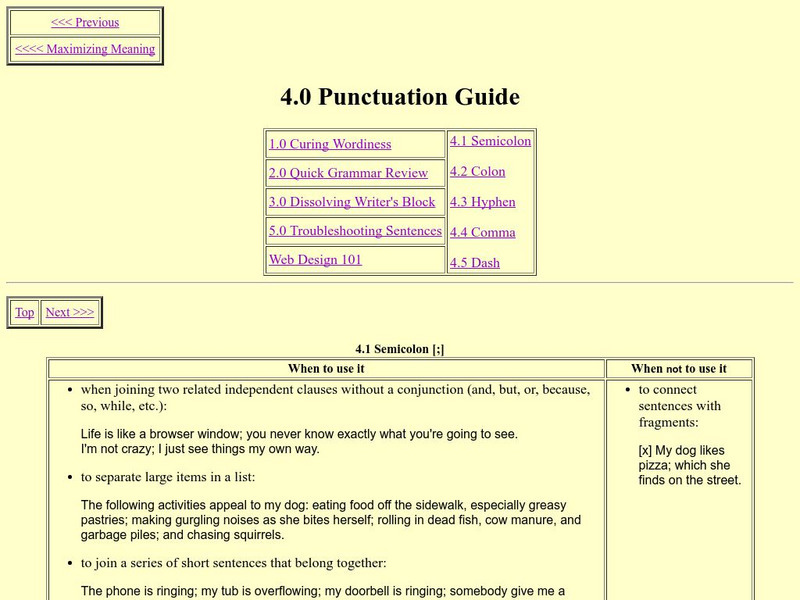Comma Handout Comma Handout