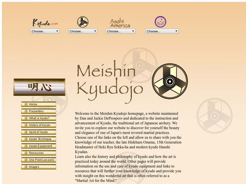 Kyudo the Meishin Kyudojo Homepage Website