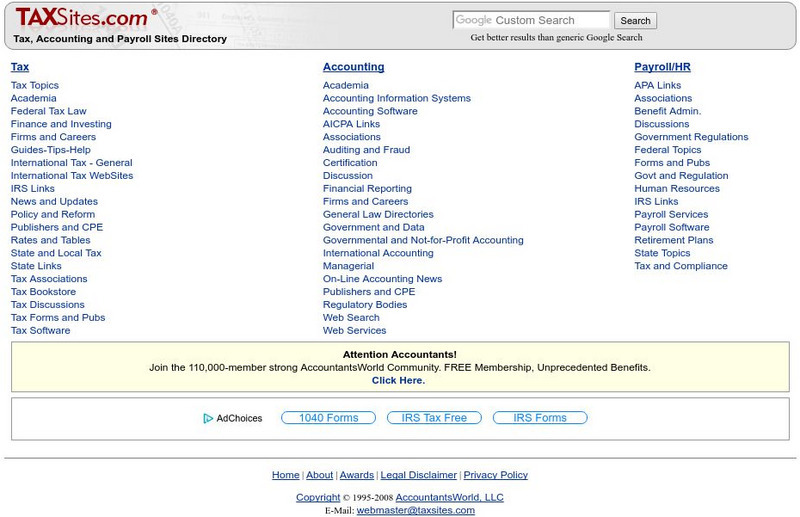 Tax and Accounting Sites Directory Activity Tax and Accounting Sites Directory Activity