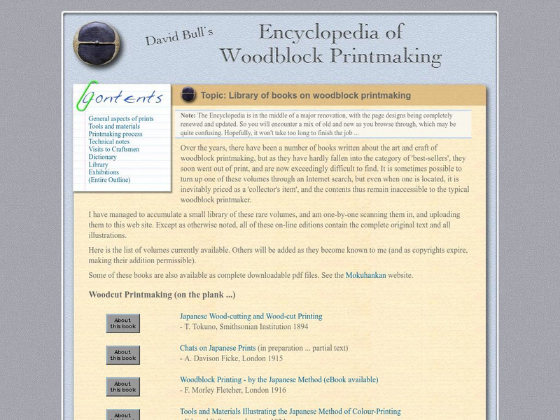 Library of Books on Woodblock Printmaking eBook Library of Books on Woodblock Printmaking eBook