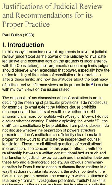 Paul Bullen: Judicial Review Activity Paul Bullen: Judicial Review Activity