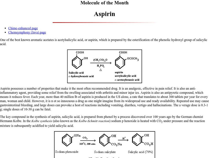 University of Bristol: Molecule of the Month Handout