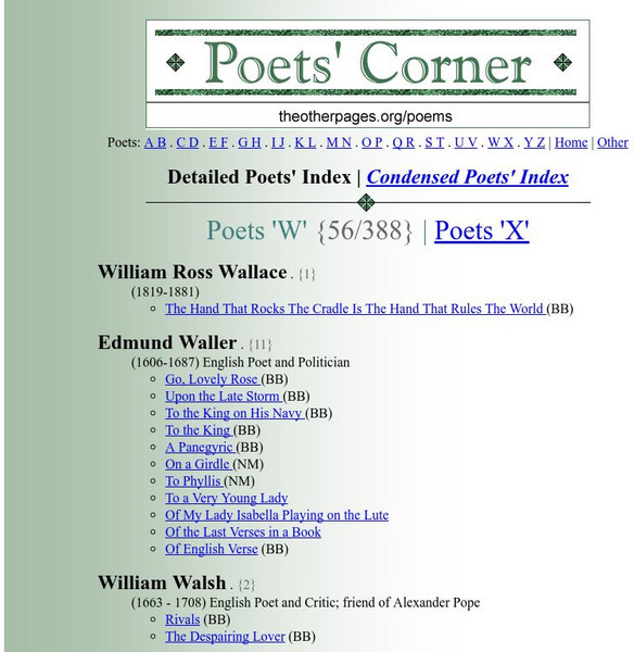 Poet's Corner: Elinor Wylie Handout