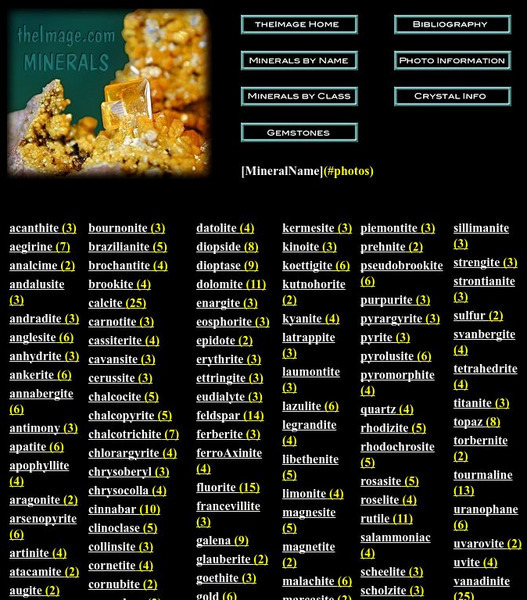 The image.com: Minerals Website The image.com: Minerals Website