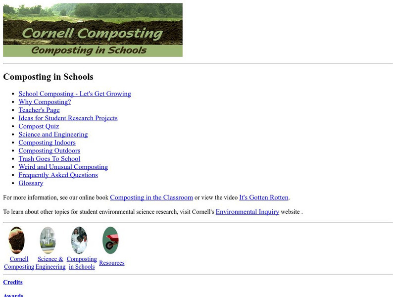 Cornell University: Cornell Composting: Composting in Schools Website Cornell University: Cornell Composting: Composting in Schools Website