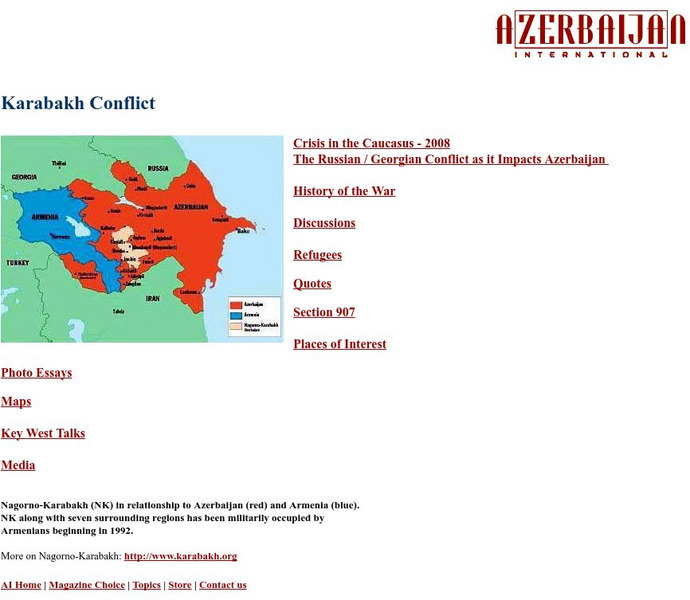 Azerbaijan International Karabakh Conflict Activity Azerbaijan International Karabakh Conflict Activity
