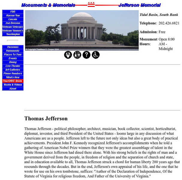 Jefferson Memorial Website Jefferson Memorial Website