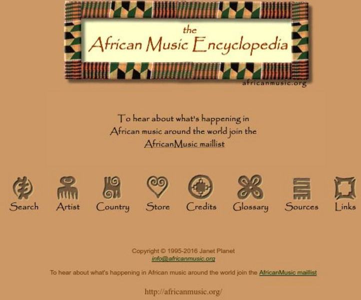 The African Music Encyclopedia Handout The African Music Encyclopedia Handout