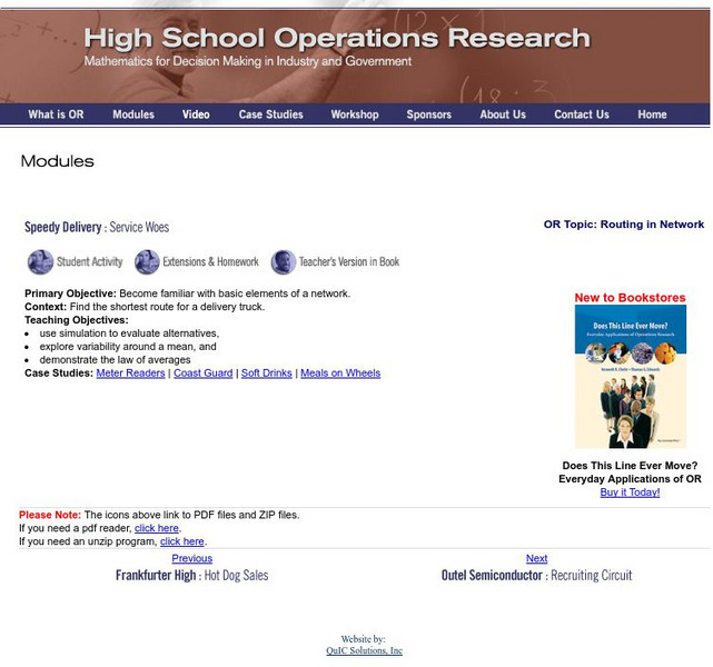 Hsor Modules Lesson Plan