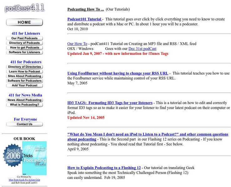 Pod Cast411: Podcasting How To Website Pod Cast411: Podcasting How To Website