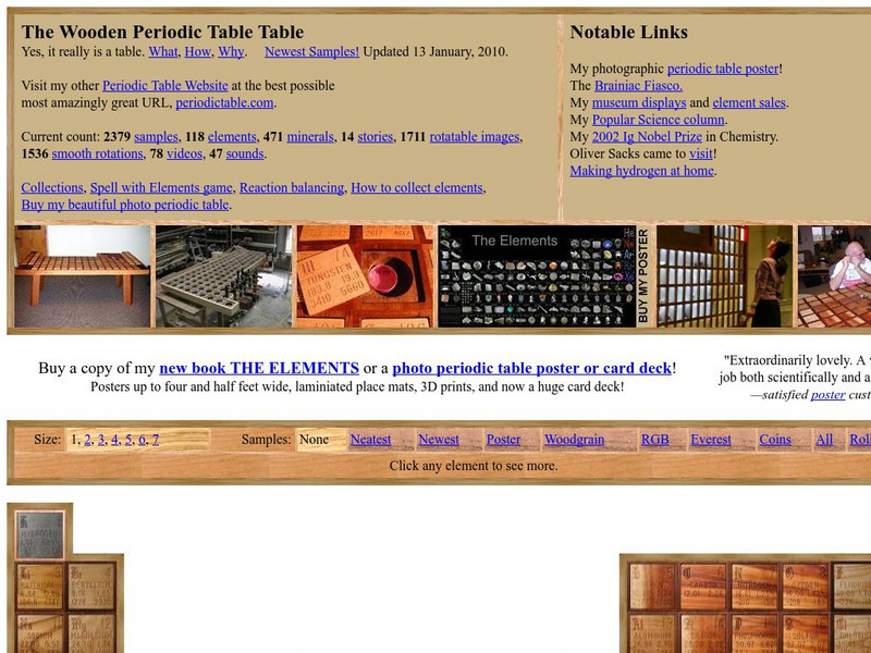 The Wooden Periodic Table Website The Wooden Periodic Table Website