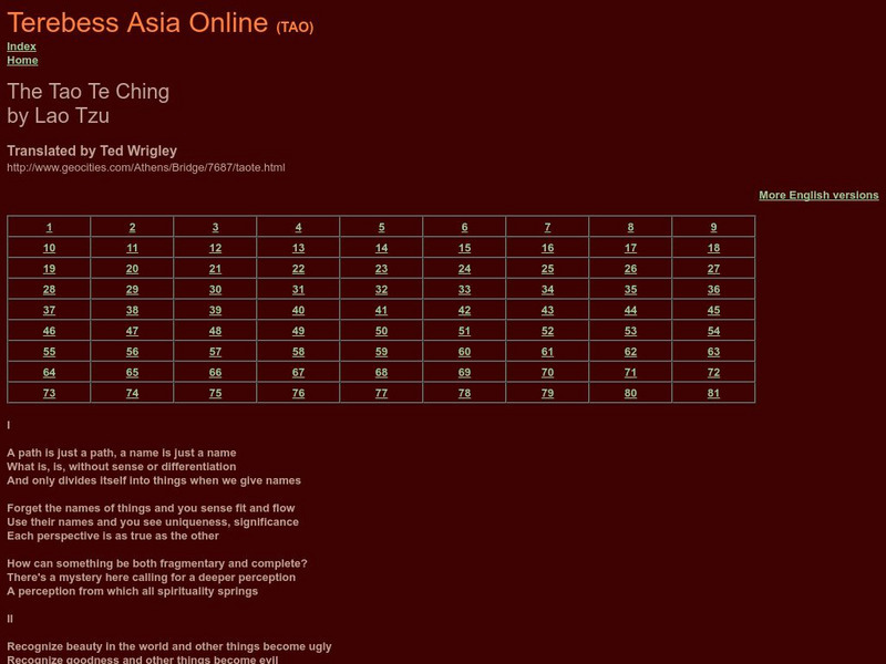 The Tao Te Ching Primary