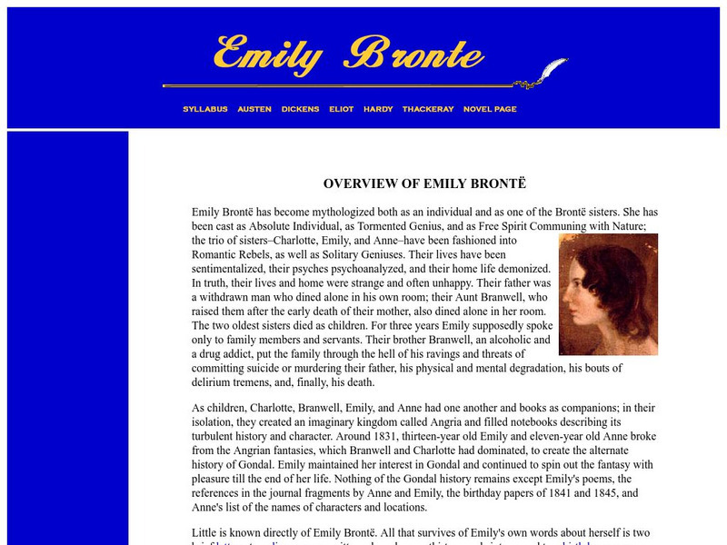 Cuny: Emily Bronte Website Cuny: Emily Bronte Website